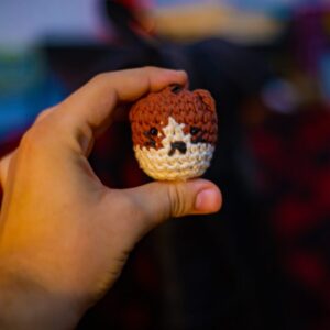 Crochet Angry Cat Charm