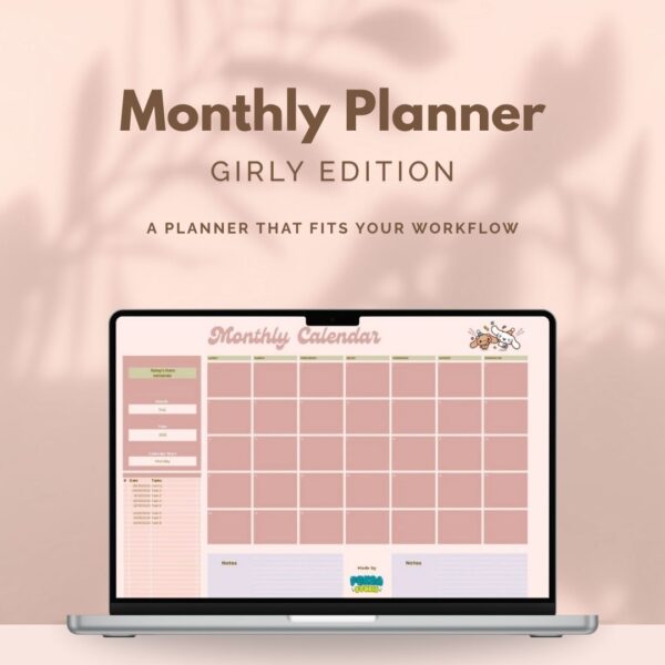 Monthly Planner (Girly Edition)