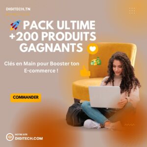 Pack plus de 200 Produit Gagnant avec les creatives باك لأكثر من 200 منتج مربح للإيكومرس + الكرياتيف