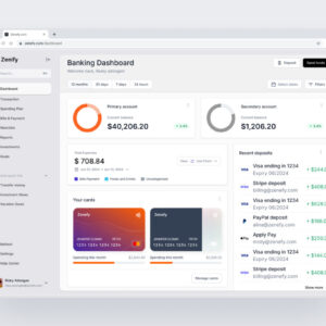 Zenify - Landing Page finance Saas