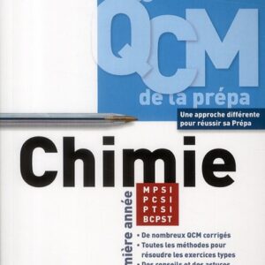 QCM de Chimie – 1re année MPSI-PCSI-PTSI (Hachette)