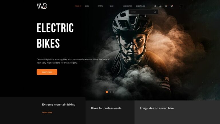 Electric Bikes - Template UI Kit
