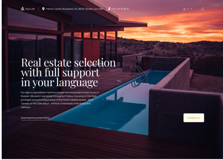 Azur Life - Website Template