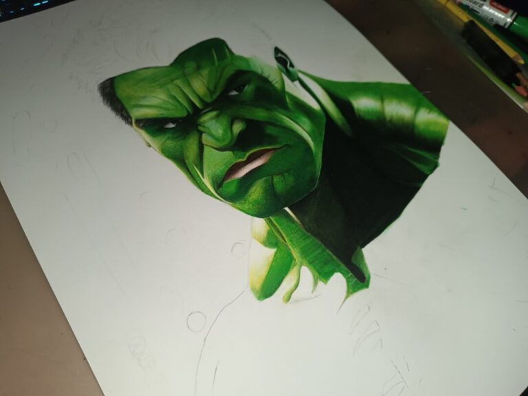 Hulk artwork (physical/digital) - Image 4