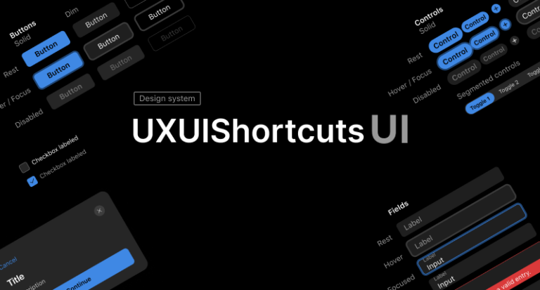 UXUIShortcuts - UI design system V4