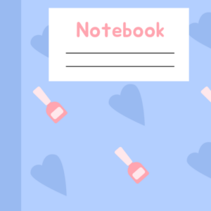Blue Bloom – Elegant Lined Notebook