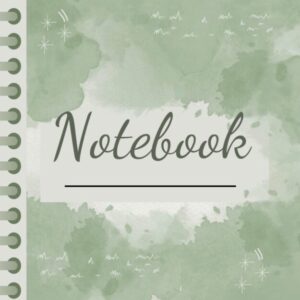 Green Watercolor – Notebook