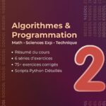 Livre “Algorithme et Programmation” 2éme scientifique – exercices et séries de révision (Tunisie, nouveau régime)