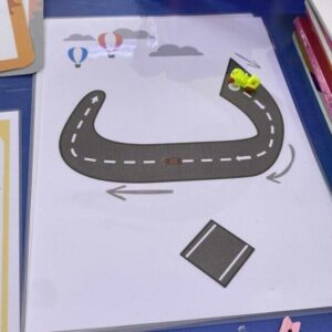 The creative teacher بطاقات السير على الحروف العربية