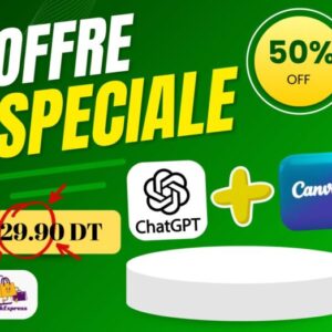 Chat GPT(2mois) + Canva 1ans