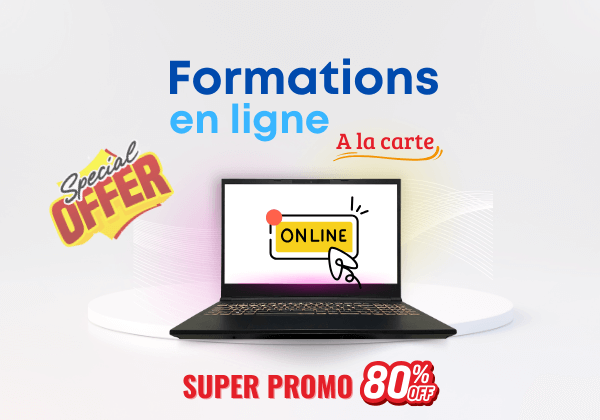 Pack de 25 formations en ligne au choix en Super Promo