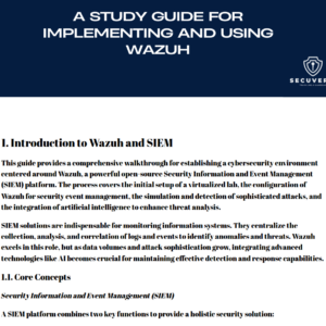 A Study Guide for Implementing and Using Wazuh