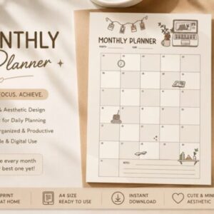 monthly planner