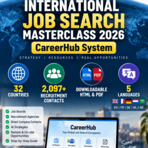 🚀 CareerHub 2026 – دليلك للحصول على فرصة عمل دولية | 32 دولة وأكثر من 2,097 جهة توظيف