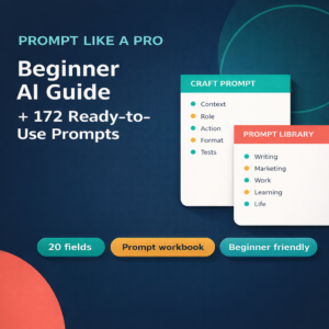 Prompt Like a Pro — Beginner AI Guide + 172 Ready-to-Use Prompts