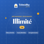 Abonnement enseignant Telmidhy Illimité, 1 an : élèves et heures de cours en direct illimités, enregistrements